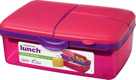 packed lunch box with compartments